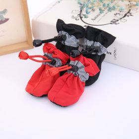 Pet Dog shoes Waterproof chihuahua Anti-slip boots zapatos para perro puppy cat socks botas sapato para cachorro chaussure chien (Color: pink, size: 1)